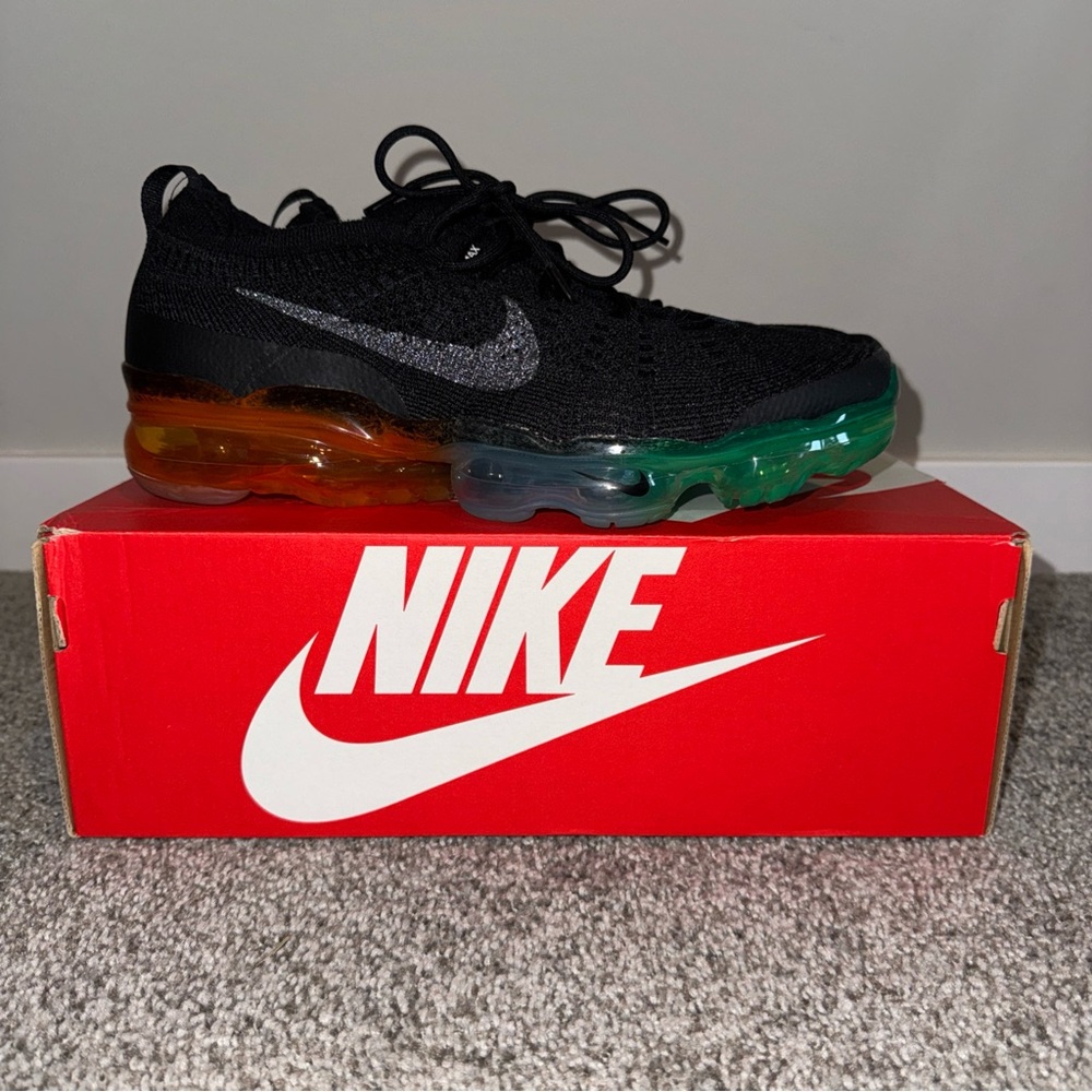 Nike Black with Multicolor Sole Sneakers